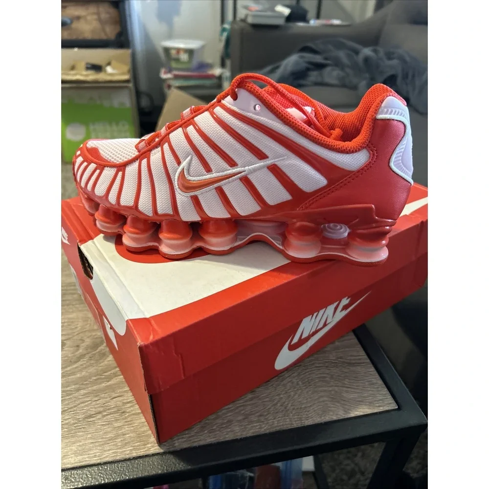 NIB Nike Shox TL GS Size 6.5 Y Shoes Pink/White/Red IQ5090663 Women's Size 8